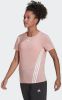 Adidas trainicons 3 stripes sportshirt roze dames online kopen