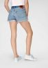Levi's 501 high waist straight leg korte spijkerbroek met gerafelde zoom online kopen