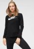 Nike Essential Futura Long Sleeve T Shirt Dames Black/White Dames online kopen