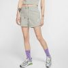 Nike sportswear essential french terry korte broek grijs dames online kopen