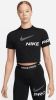 Nike Trainingsshirt Pro Dri FIT Women's Short Sleeve Cropped Graphic Top online kopen