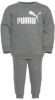 PUMA Minicats Essentials Crew Trainingspak Baby/Peuters Grijs Wit online kopen