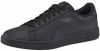 Puma Smash v2 L leren sneakers zwart online kopen