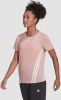 Adidas trainicons 3 stripes sportshirt roze dames online kopen