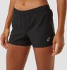 Asics core 4 inch hardloopshort zwart dames online kopen