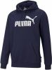 PUMA Essential Big Logo Fleece Hoodie Donkerblauw online kopen