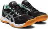 ASICS Upcourt 4 zaalsportschoenen zwart/aqua/zilver kids online kopen