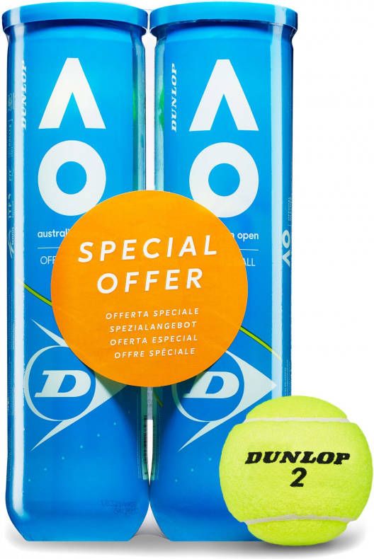 Dunlop Australian Open 2x Verpakking 4 Stuks online kopen