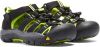 Keen Newport H2 Sandaal Junior Zwart/Limoengroen online kopen