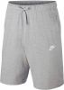 Nike Club Jsy Short Heren Korte Broeken Grey 100% Katoen online kopen