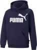 PUMA Essential Big Logo Hoodie FL Kids Donkerblauw online kopen