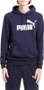 PUMA Essential Big Logo Fleece Hoodie Donkerblauw online kopen