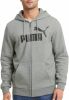PUMA Essential Big Logo Full Zip Hoodie Grijs Zwart online kopen