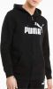 PUMA Essential Big Logo Full Zip Hoodie Zwart Wit online kopen