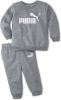 PUMA Minicats Essentials Crew Trainingspak Baby/Peuters Grijs Wit online kopen