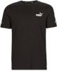 Puma T shirt met korte mouwen, strook, essentiel + online kopen