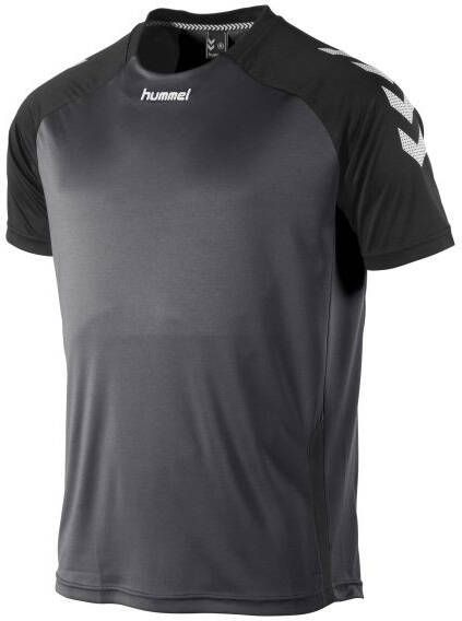 Hummel Senior sport T shirt Aarhus antraciet/zwart online kopen