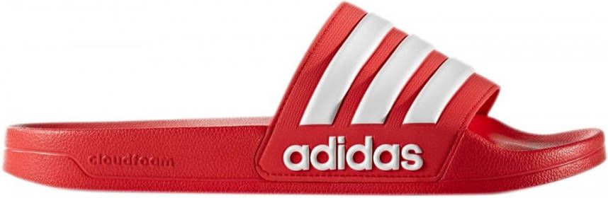 Adidas Adilette Cloudfoam Slipper Scarlet Future White Scarlet -  Regiosportplaza.nl