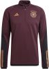 Adidas Duitsland Trainingstrui 2022 2024 Bordeauxrood Zwart Goud online kopen