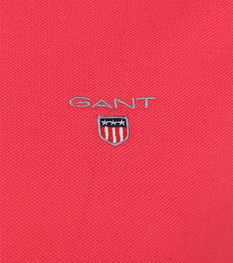GANT Original Regular Fit Polo shirt lichtrood, Effen online kopen