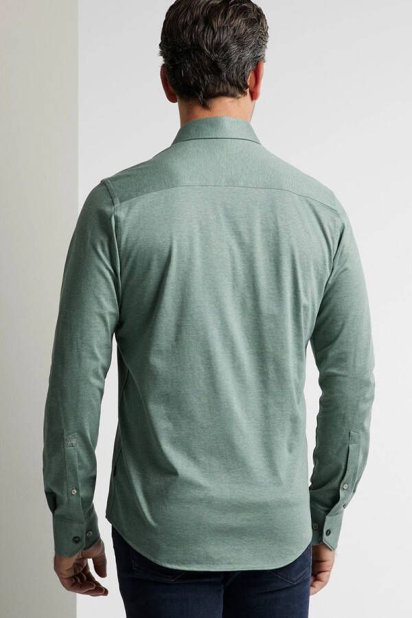Vanguard gemêleerd slim fit overhemd 6126 mintgroen online kopen