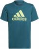 Adidas T shirt Essentials Big Logo Groen/Neon Kinderen online kopen