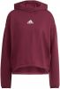 Adidas Performance fleece sportsweater donkerrood online kopen