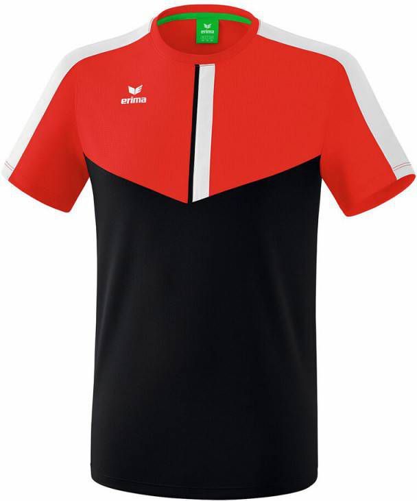 Erima T shirt Squad heren polyester rood/zwart online kopen