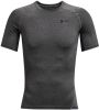 Under Armour Herenshirt HeatGear® Armour met korte mouwen Carbon Heather/Zwart online kopen