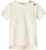 Lil Atelier T shirts Dello Short Sleeve Top Lil Beige online kopen