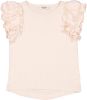 MarMar Copenhagen T shirts Tavora Frill Modal Pointelle Lichtroze online kopen