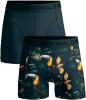 Muchachomalo Boxershorts 2 pack shorts Costa Rica Spain Blauw online kopen