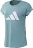 Adidas 3 Stripes Training T shirt Mint Ton/White Dames online kopen