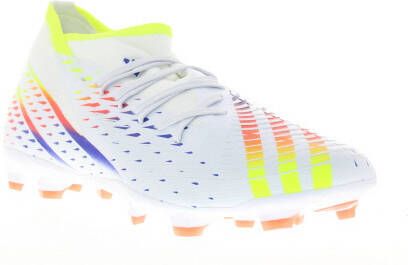Adidas Predator Edge.3 Gras Voetbalschoenen(FG)Wit Geel Blauw online kopen