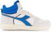 Diadora Sport Magic Basket Demi Cut Suede Leather Wit/Blauw online kopen