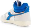 Diadora Sport Magic Basket Demi Cut Suede Leather Wit/Blauw online kopen