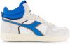 Diadora Sport Magic Basket Demi Cut Suede Leather Wit/Blauw online kopen