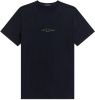 Fred Perry 9707 embroidered t shirt snow navy online kopen