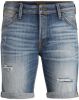 JACK & JONES JEANS INTELLIGENCE regular fit jeans short JJIRICK JJFOX 424 blue denim online kopen