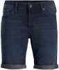 JACK & JONES JEANS INTELLIGENCE regular fit jeans short JJIRICK JJICON 986 blue denim online kopen
