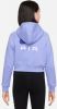 Nike Air Korte hoodie van sweatstof voor meisjes Paars online kopen