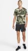 Nike Dri FIT Miler Hardlooptop met korte mouwen en camouflageprint voor heren Groen online kopen