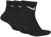 Nike Everyday Lightweight Trainingsenkelsokken(3 paar) Black/White Heren online kopen