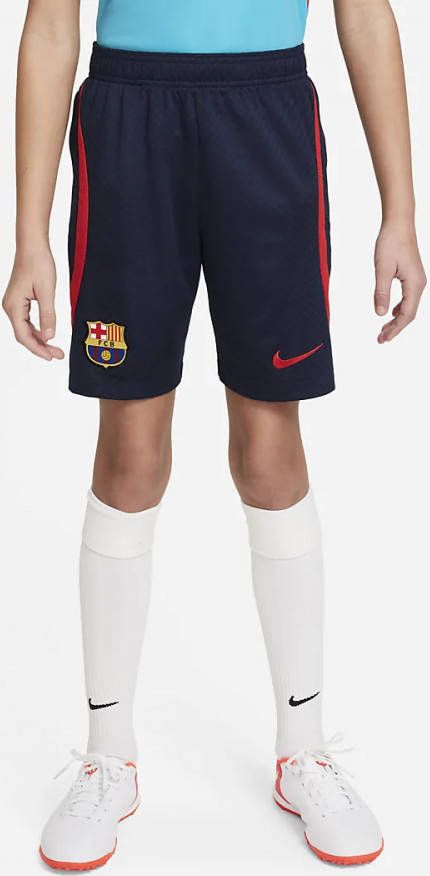 Nike Kids FC Barcelona Strike Nike Dri FIT voetbalshorts voor kids Blauw online kopen