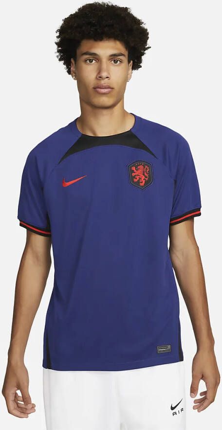 Nike Nederland 2022/23 Stadium Uit Dri FIT voetbalshirt voor heren Blauw online kopen