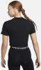 Nike Trainingsshirt Pro Dri FIT Women's Short Sleeve Cropped Graphic Top online kopen