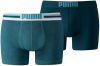 Puma Men's 2-Pack Placed Logo Boxers Blue XL Blauw online kopen