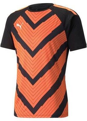 Puma teamliga graphic jersey voetbalshirt zwart/oranje heren online kopen