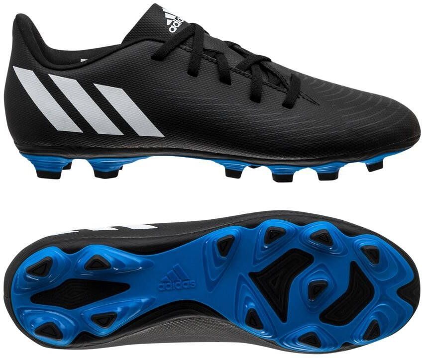 Adidas Kids adidas Predator Edge.4 Gras/Kunstgras Voetbalschoenen(FxG)Kids Zwart Wit Blauw online kopen