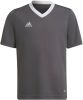 Adidas Kids adidas Entrada 22 Voetbalshirt Kids Donkergrijs Wit online kopen